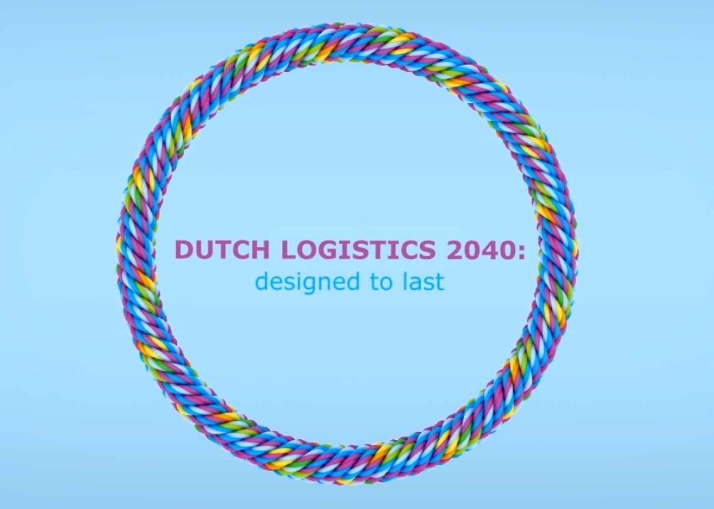 banner symposium 'Nederlandse logisitiek 2040: designed to last'